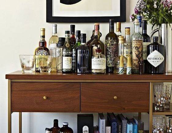 A Party on Wheels – the bar cart!